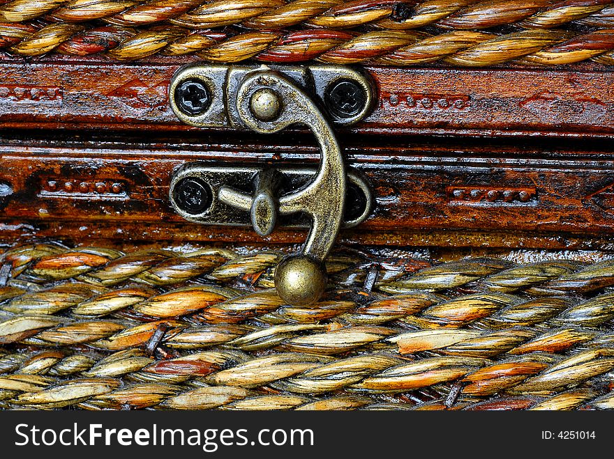 Close up shot of an antique lock. Close up shot of an antique lock