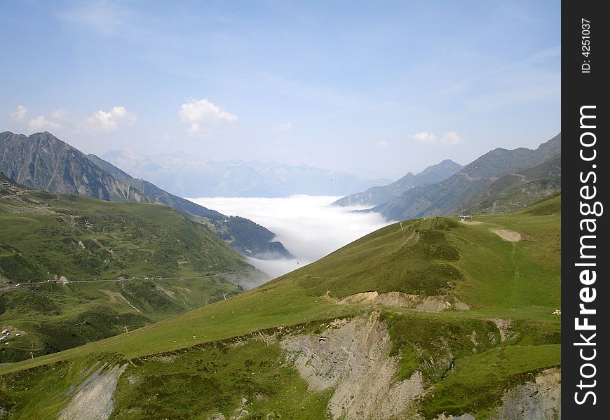 Valley In Clouds