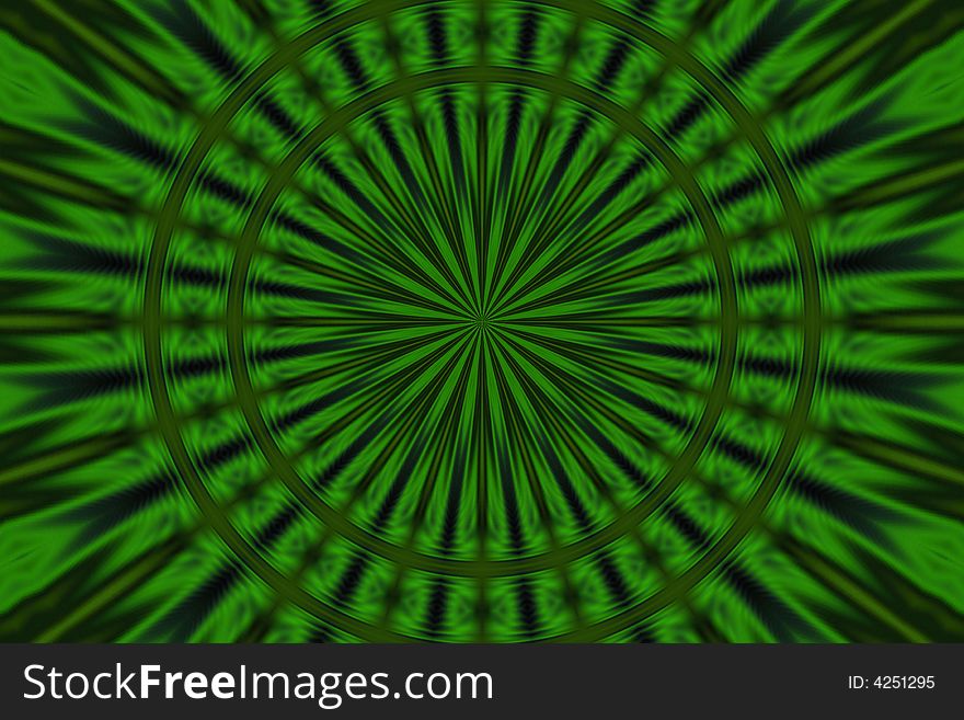 Green blur pattern on the black background. Green blur pattern on the black background