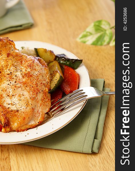 Broiled Pepper Chicken