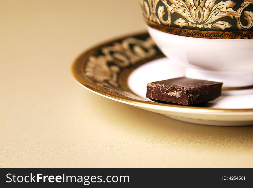Photo of cup and chocolate