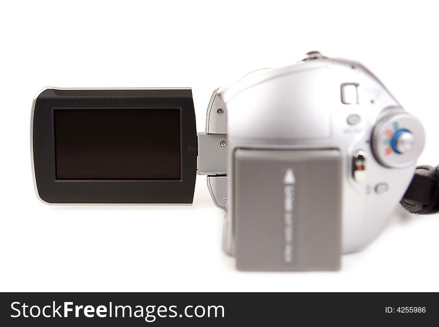 Camcorder isolated on a white background