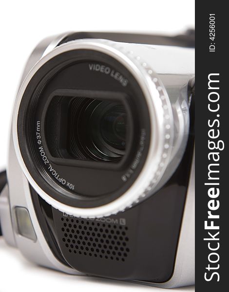 Camcorder isolated on a white background