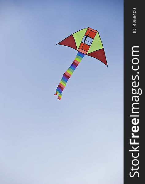 Kite against blue sky, Philippines