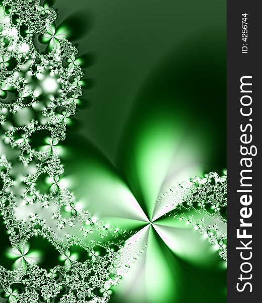 Fractal image of decorative flowers. Fractal image of decorative flowers