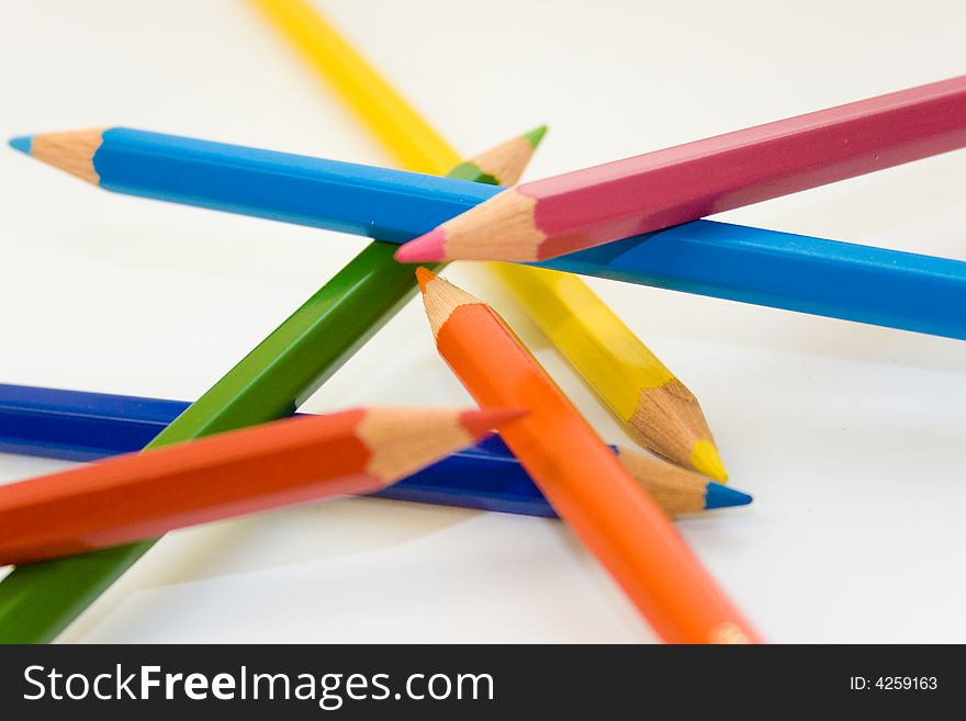 Colour pencils in disorder