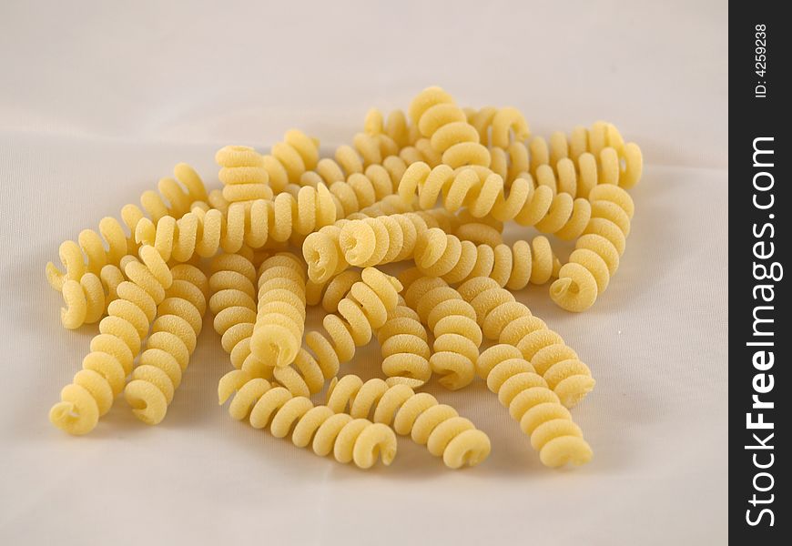 Original Italian pasta called fusilli