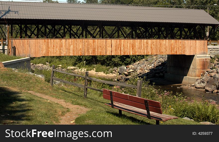 Covered bridge in Lancaster New Hampshire