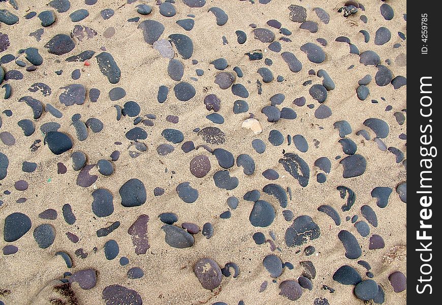 Beach pebble detail on the beach. Beach pebble detail on the beach