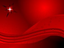 Abstract Red Background With Stars Stock Photography