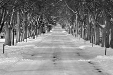 Winter Road Royalty Free Stock Photos Winter Road Royalty Free Stock Photos