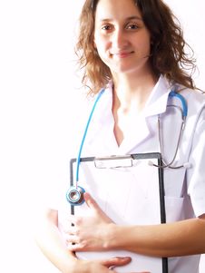 Doctor Holding A Stethoscope Stock Photos Doctor Holding A Stethoscope Stock Photos