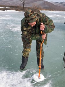 Winter Fishing 11 Royalty Free Stock Photo Winter Fishing 11 Royalty Free Stock Photo