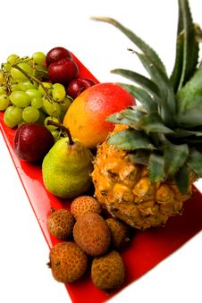 Fresh Fruit On Plate. Stock Image Fresh Fruit On Plate. Stock Image