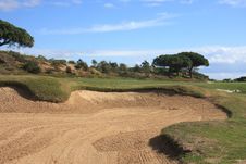 Sand Bunker Royalty Free Stock Photos Sand Bunker Royalty Free Stock Photos