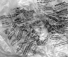 Macro Of A Plastic Bag Stock Image