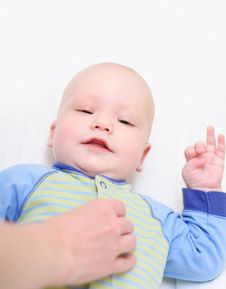 Baby Smiling To His Mother Stock Photography