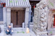 Painted Clay Figure Of Old Beijing Stock Photos Painted Clay Figure Of Old Beijing Stock Photos