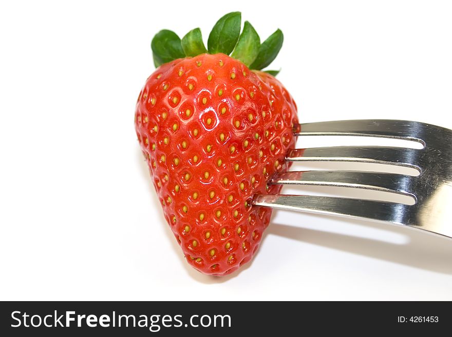 Strawberry On Fork