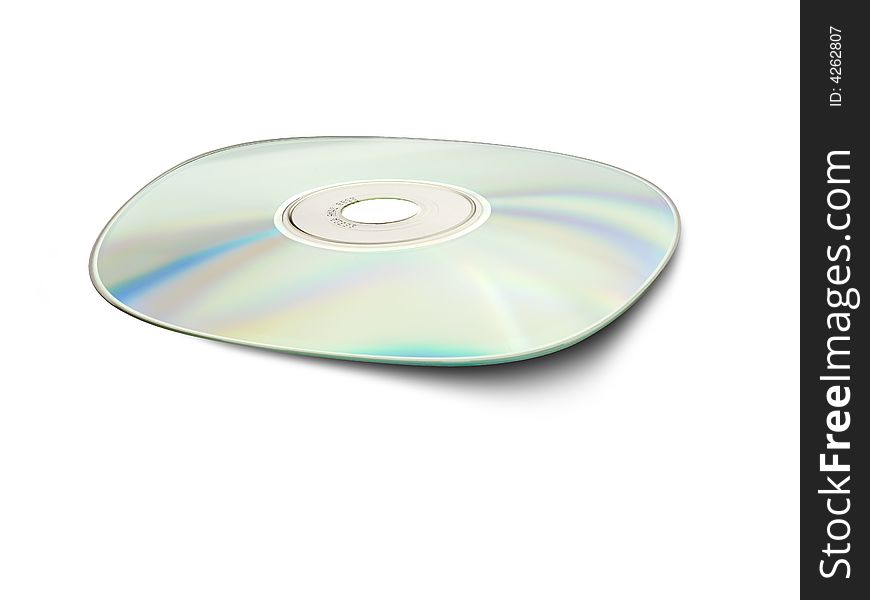 Cd, dvd on white background. Cd, dvd on white background