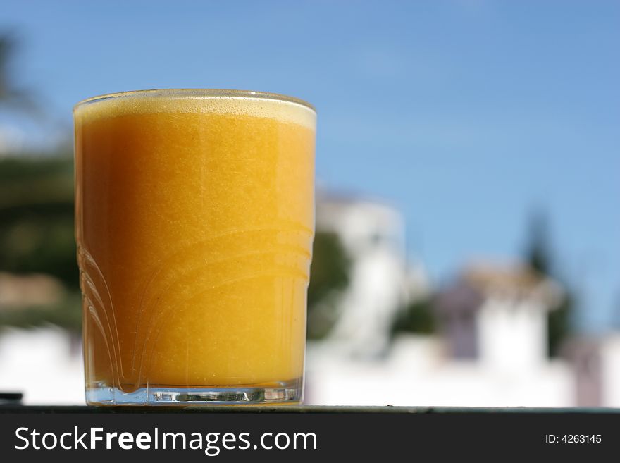 A fresh and natural fruit juice. A fresh and natural fruit juice