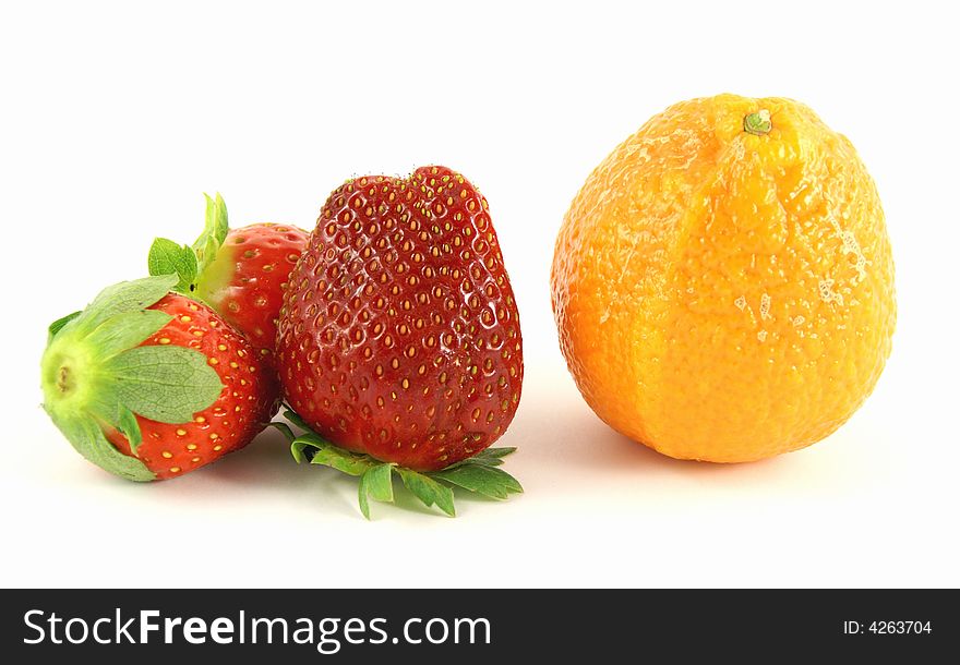 Photo of fruits isolated on white. Photo of fruits isolated on white