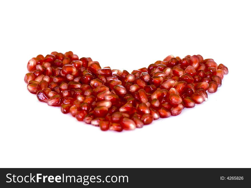 Heart  pomegranate red valentine love. Heart  pomegranate red valentine love