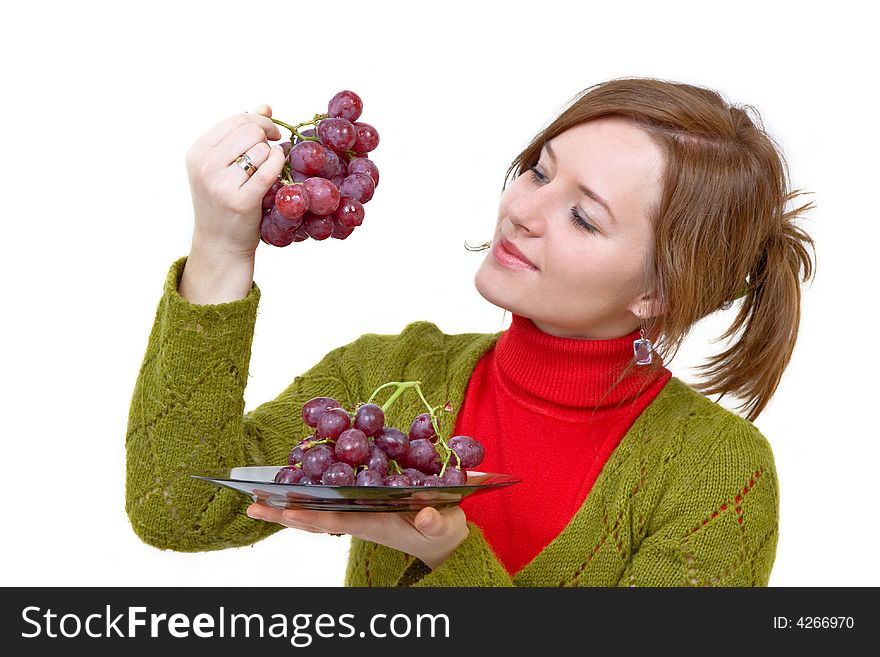 Grapes in the palm