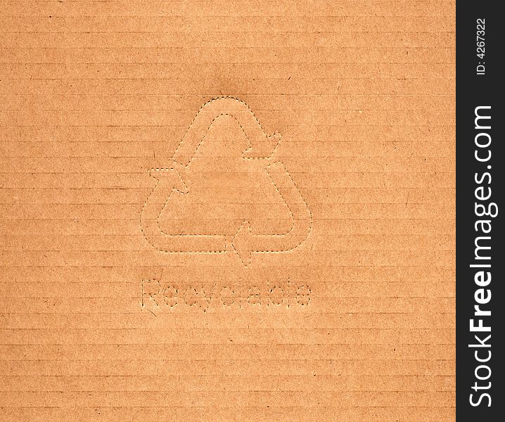 Extreme macro of recyclable cardboard. Extreme macro of recyclable cardboard