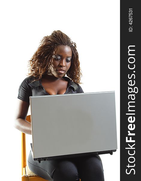 Woman Using A Laptop