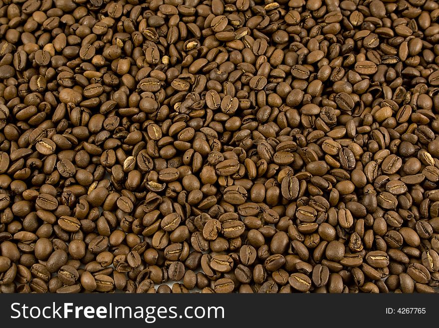 Texture (backbround) of coffee-beans. Texture (backbround) of coffee-beans