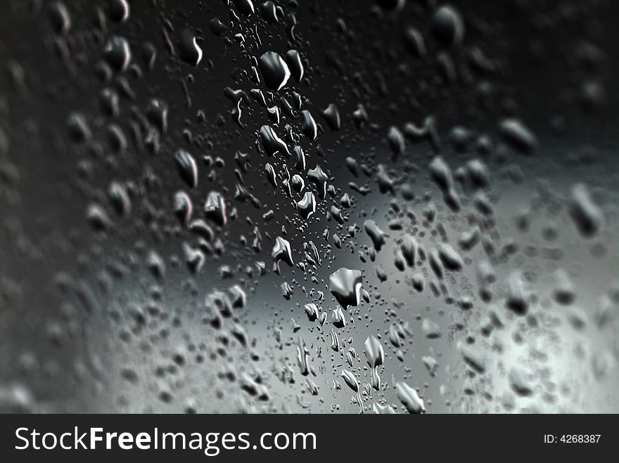 Drops of a rain on glass, liquid. Drops of a rain on glass, liquid