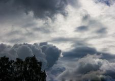 Dark Storm Clouds Royalty Free Stock Photos