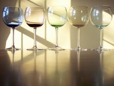 Wine Glasses Stock Images