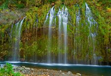 Waterfall In The Mountains Stock Image Waterfall In The Mountains Stock Image