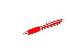 Red Abstract Pen Royalty Free Stock Photo