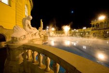 Public Baths, Night Royalty Free Stock Photography Public Baths, Night Royalty Free Stock Photography