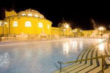 Public Baths, Night Royalty Free Stock Image Public Baths, Night Royalty Free Stock Image
