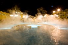 Public Baths, Night Stock Photo Public Baths, Night Stock Photo