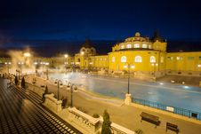 Public Baths, Night Royalty Free Stock Images Public Baths, Night Royalty Free Stock Images