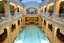 Public Baths Interior Royalty Free Stock Photo Public Baths Interior Royalty Free Stock Photo