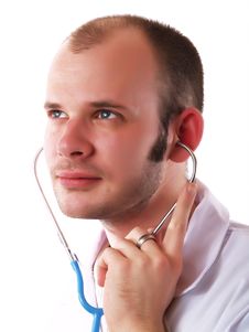 Doctor And Stethoscope Royalty Free Stock Image Doctor And Stethoscope Royalty Free Stock Image
