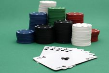Poker Playing Cards Royalty Free Stock Photos