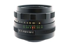 Objective Of A Photo Camera. Isolated 1 Royalty Free Stock Image