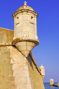 Portugal, Algarve, Lagos: Fortress Royalty Free Stock Image Portugal, Algarve, Lagos: Fortress Royalty Free Stock Image