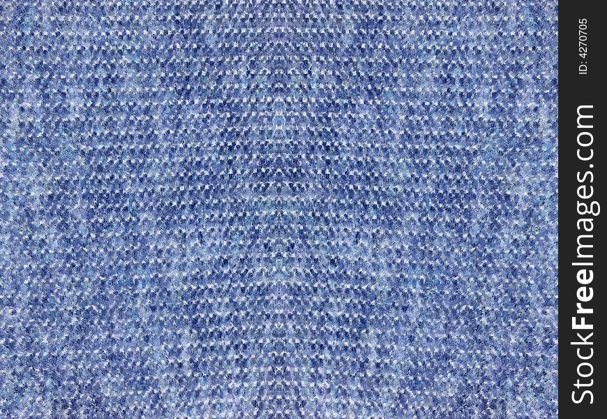 The blue cosy material close-up shot. The blue cosy material close-up shot