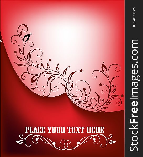 Cute red background with room for text. Cute red background with room for text