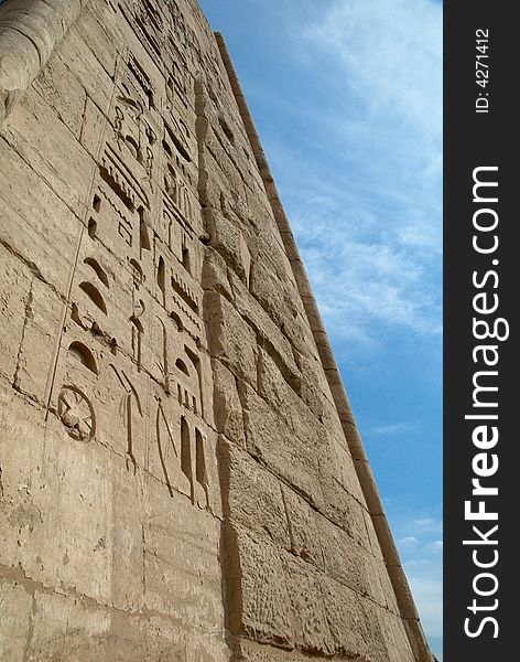 Ancient Egypt temple pylon