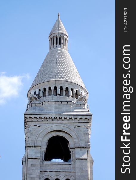 A detail of the Sacre-Coeur church, Montmartre, Paris