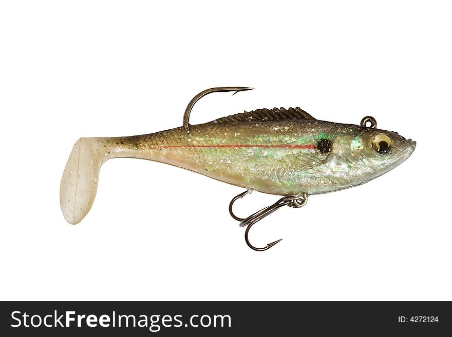 Fishing lure on a white background. Fishing lure on a white background.